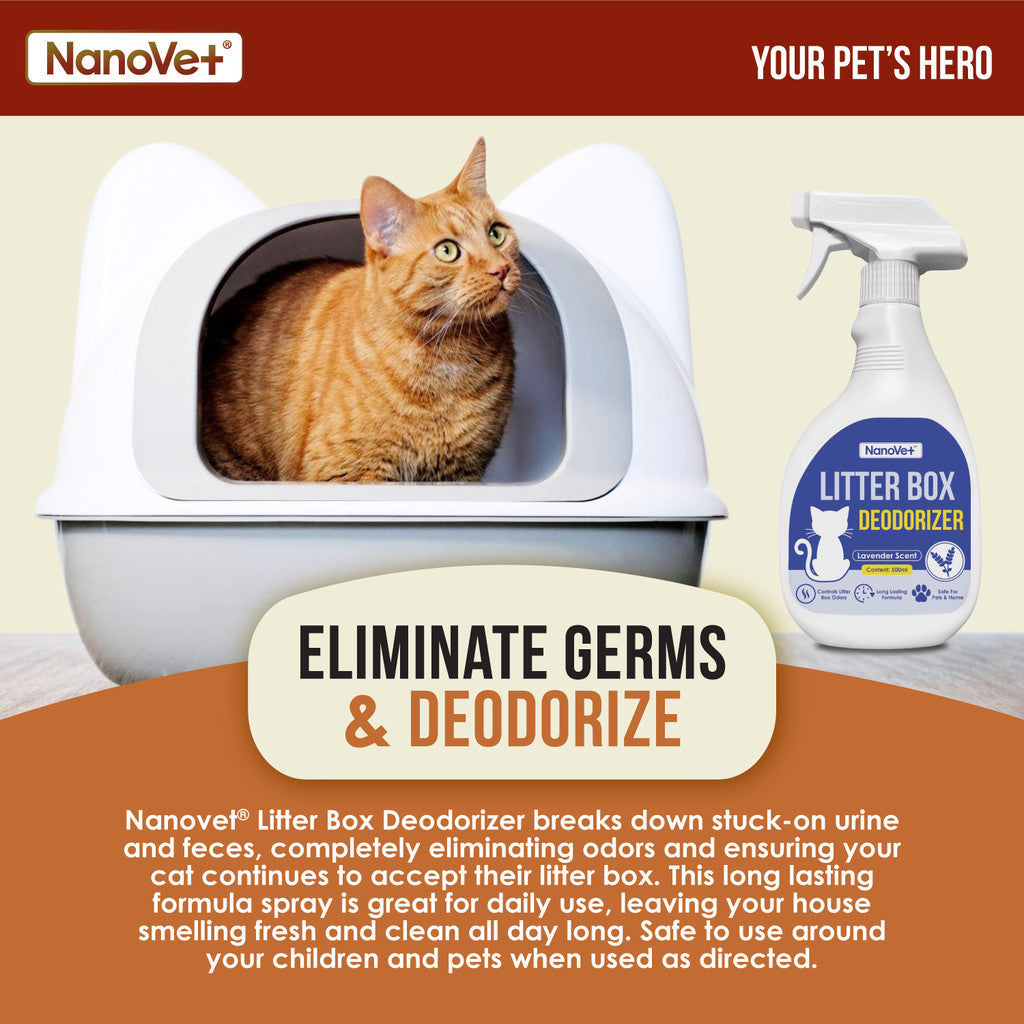 Nanovet® Litter Box Deodorizer Spray (500ml)