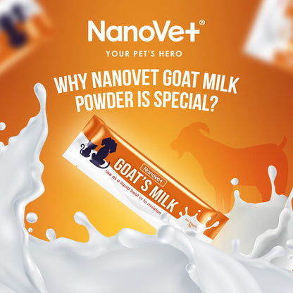 Nanovet® Pet Goat's Milk with Probiotic and Prebiotic Sachet for Cat and Dog (3gm)