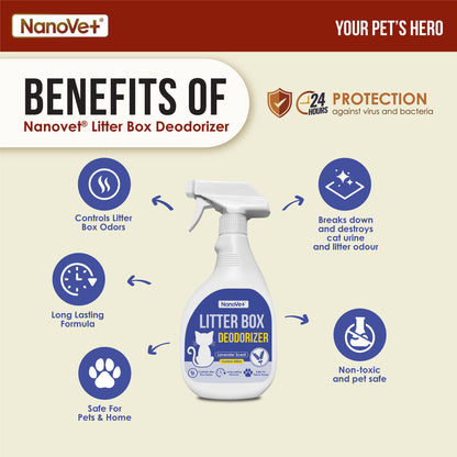 Nanovet® Litter Box Deodorizer Spray (500ml)