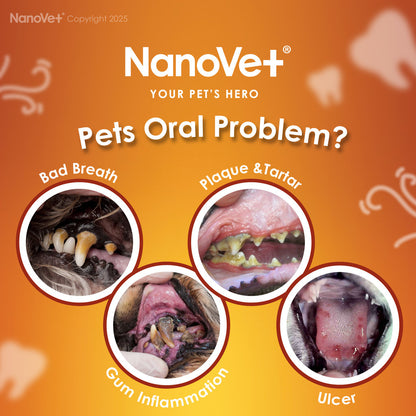 Nanovet® Pet Dental Mouth Spray for Cat and Dog (60ml)