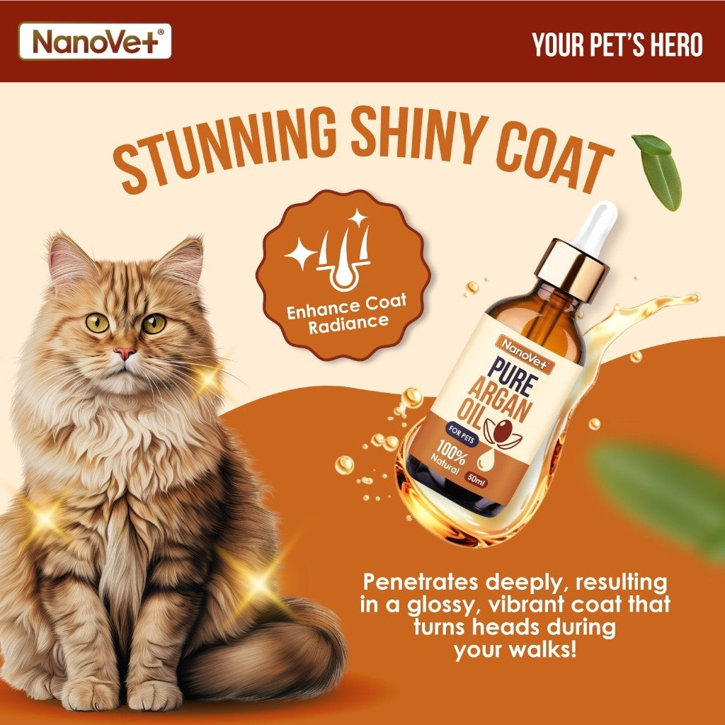 Nanovet® Pet Pure Argan Oil for Cat and Dog (50ml)
