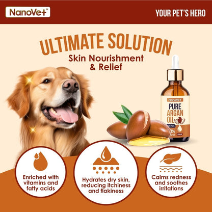 Nanovet® Pet Pure Argan Oil for Cat and Dog (50ml)
