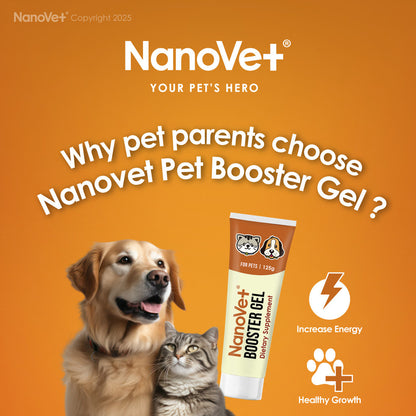 Nanovet® Pet Booster Gel for Cat and Dog (125gm)