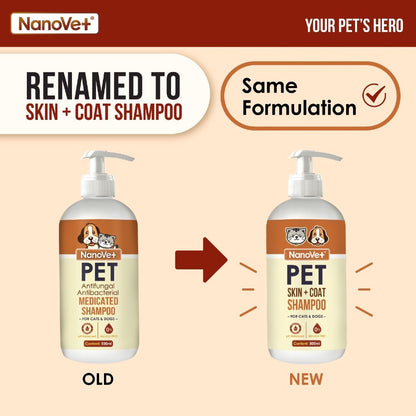 Nanovet® Pet Skin + Coat Shampoo for Cat and Dog