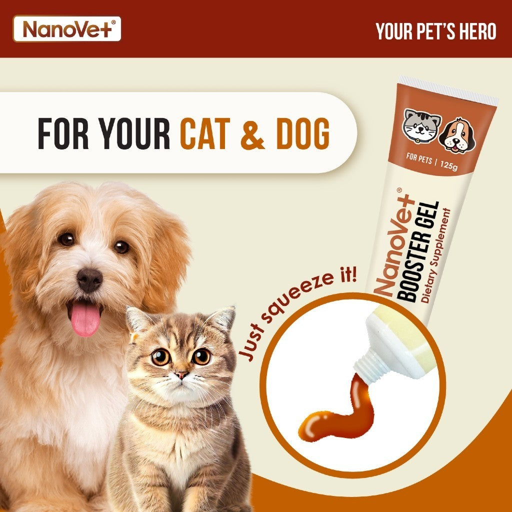 Nanovet® Pet Booster Gel for Cat and Dog (125gm)