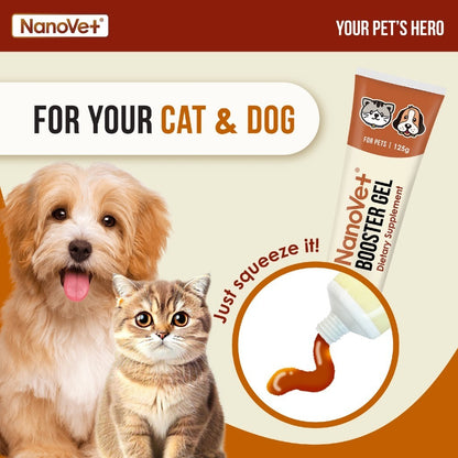 Nanovet® Pet Booster Gel for Cat and Dog (125gm)