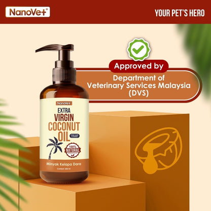 Nanovet® Pet Extra Virgin Coconut Oil For Cat and Dog