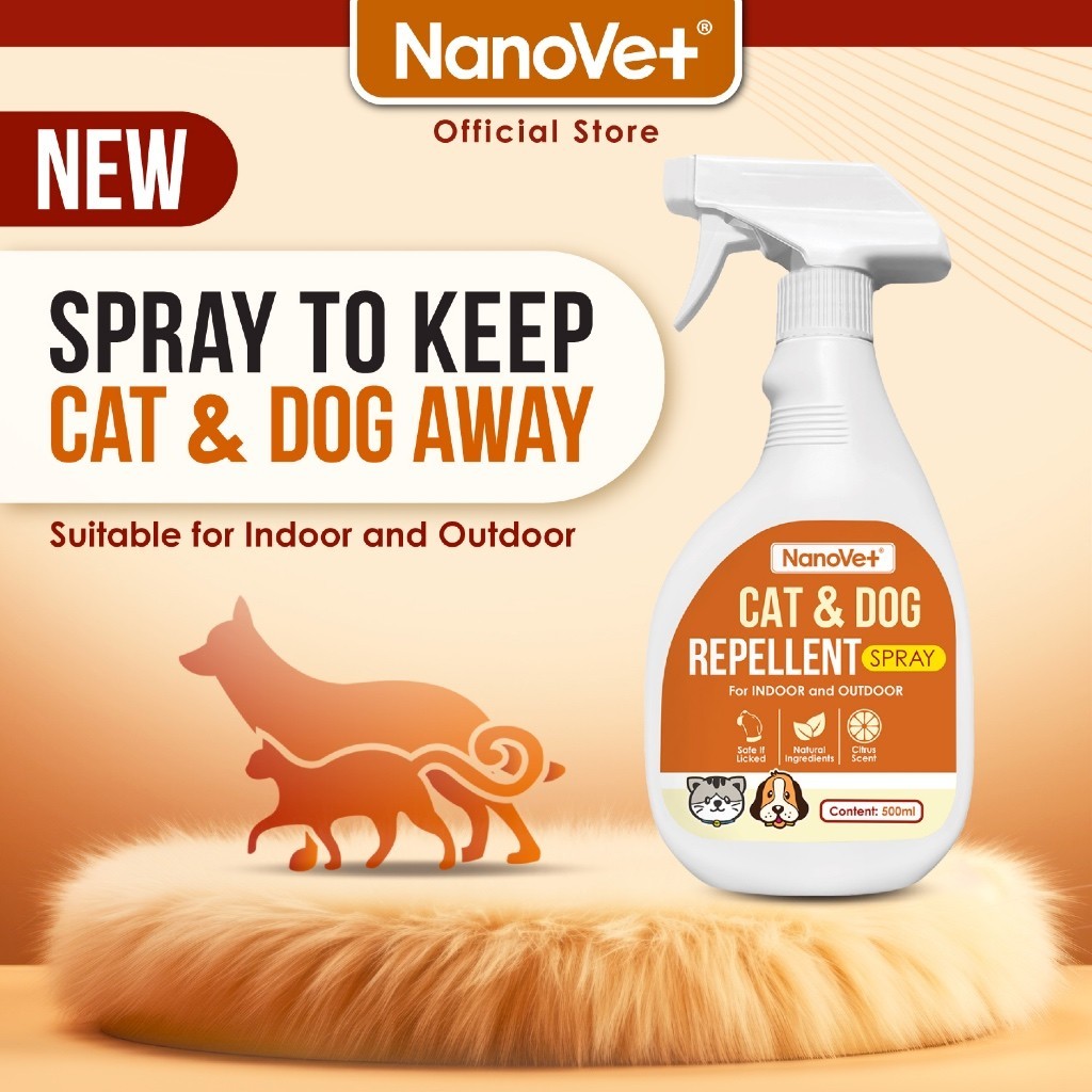 Nanovet® Cat and Dog Repellent Spray (500ml)