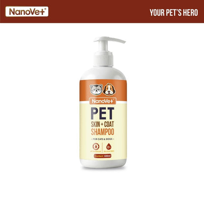 Nanovet® Pet Skin + Coat Shampoo for Cat and Dog