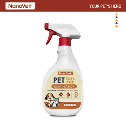 Nanovet® Pet Stain Urine and Odour Eliminator for Cat and Dog