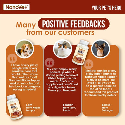 Nanovet® Kibble Topper Appetite Booster For Cat And Dog (70g)
