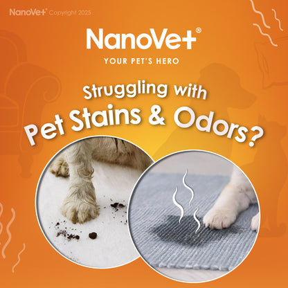 Nanovet® Pet Stain Urine and Odour Eliminator for Cat and Dog