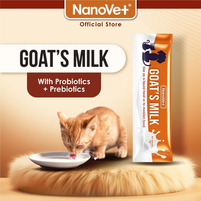 Nanovet® Pet Goat's Milk with Probiotic and Prebiotic Sachet for Cat and Dog (3gm)