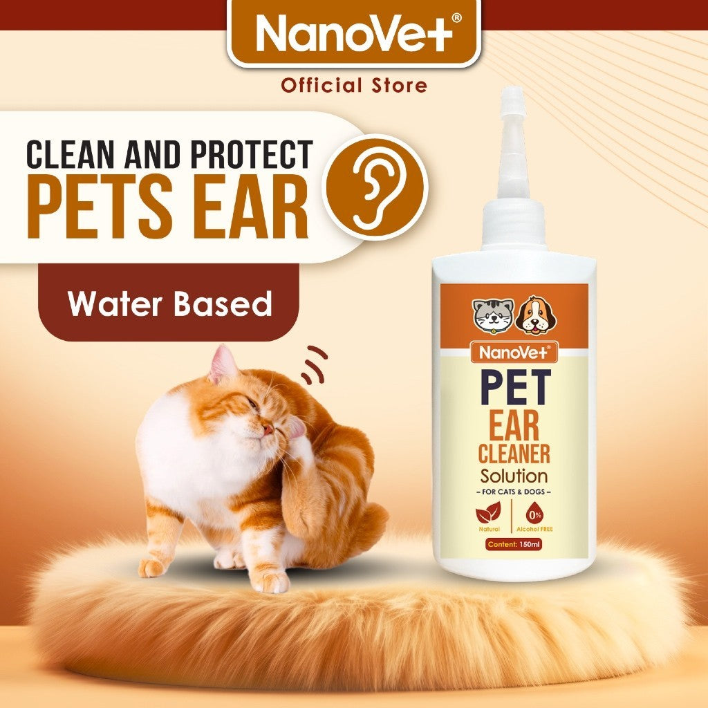 Nanovet® Pet Ear Cleaner Solution for Cat and Dog (150ml)