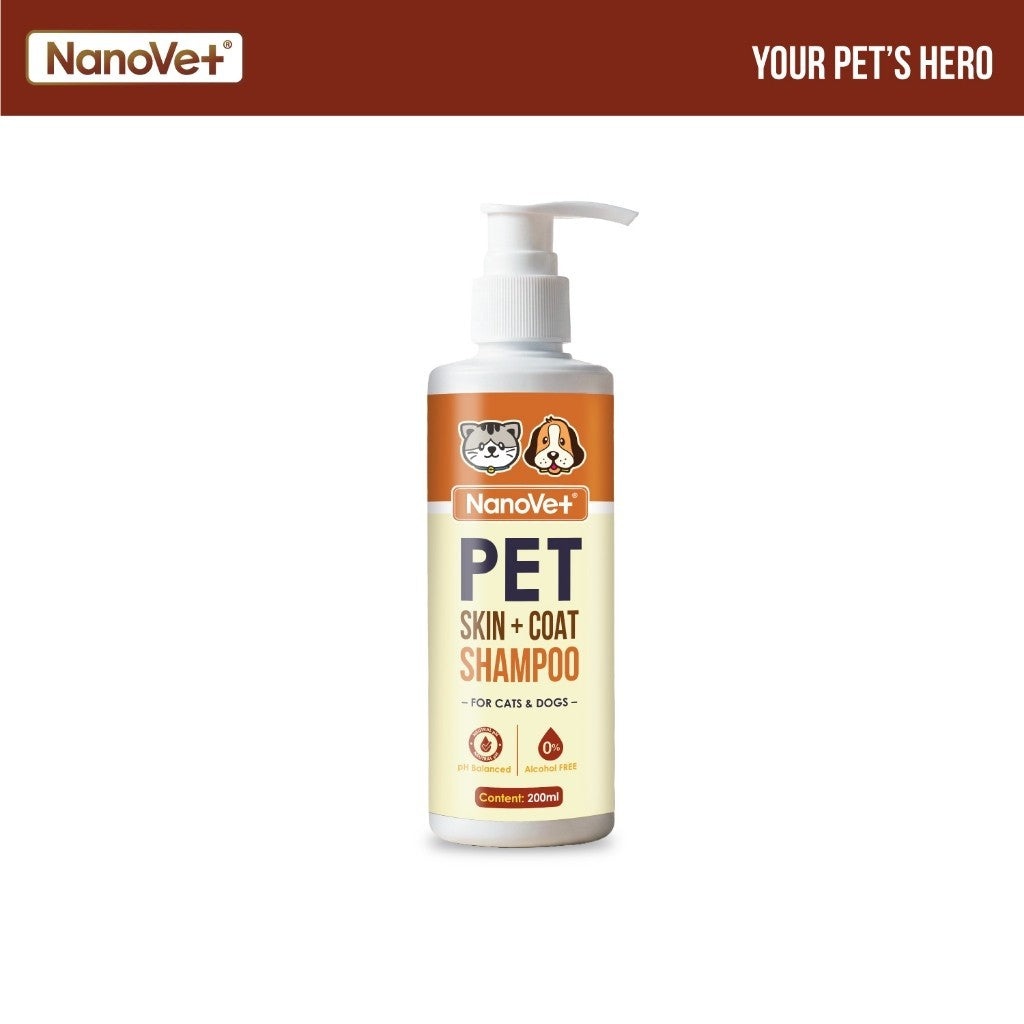 Nanovet® Pet Skin + Coat Shampoo for Cat and Dog
