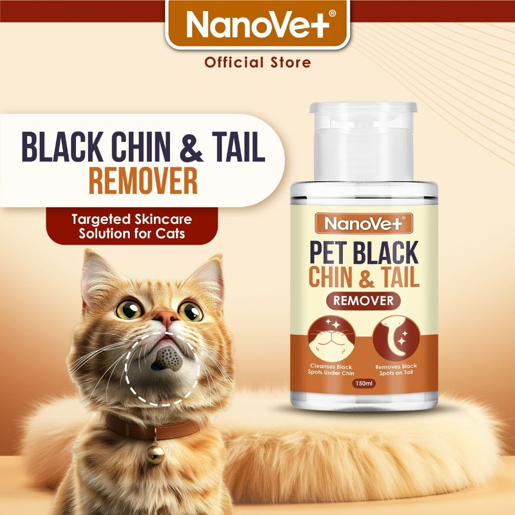 Nanovet® Pet Black Chin and Tail Remover (150ml)
