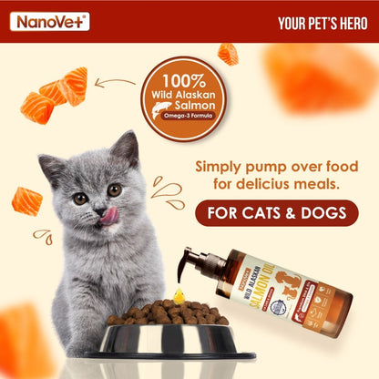Nanovet® Wild Alaskan Salmon Oil For Cat and Dog
