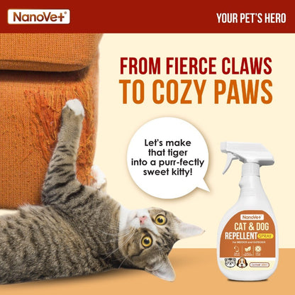 Nanovet® Cat and Dog Repellent Spray (500ml)
