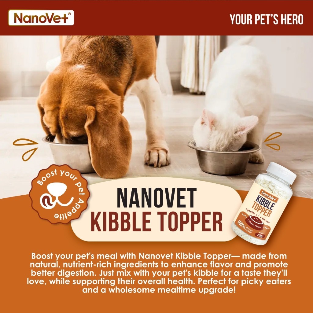 Nanovet® Kibble Topper Appetite Booster For Cat And Dog (70g)