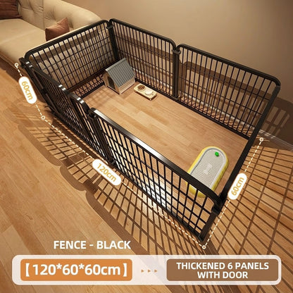 DIY Pet Fence Indoor Dog Cage Foldable Metal Playpen for Medium Small Dog Cat Rabbit Pagar Kucing Anjing