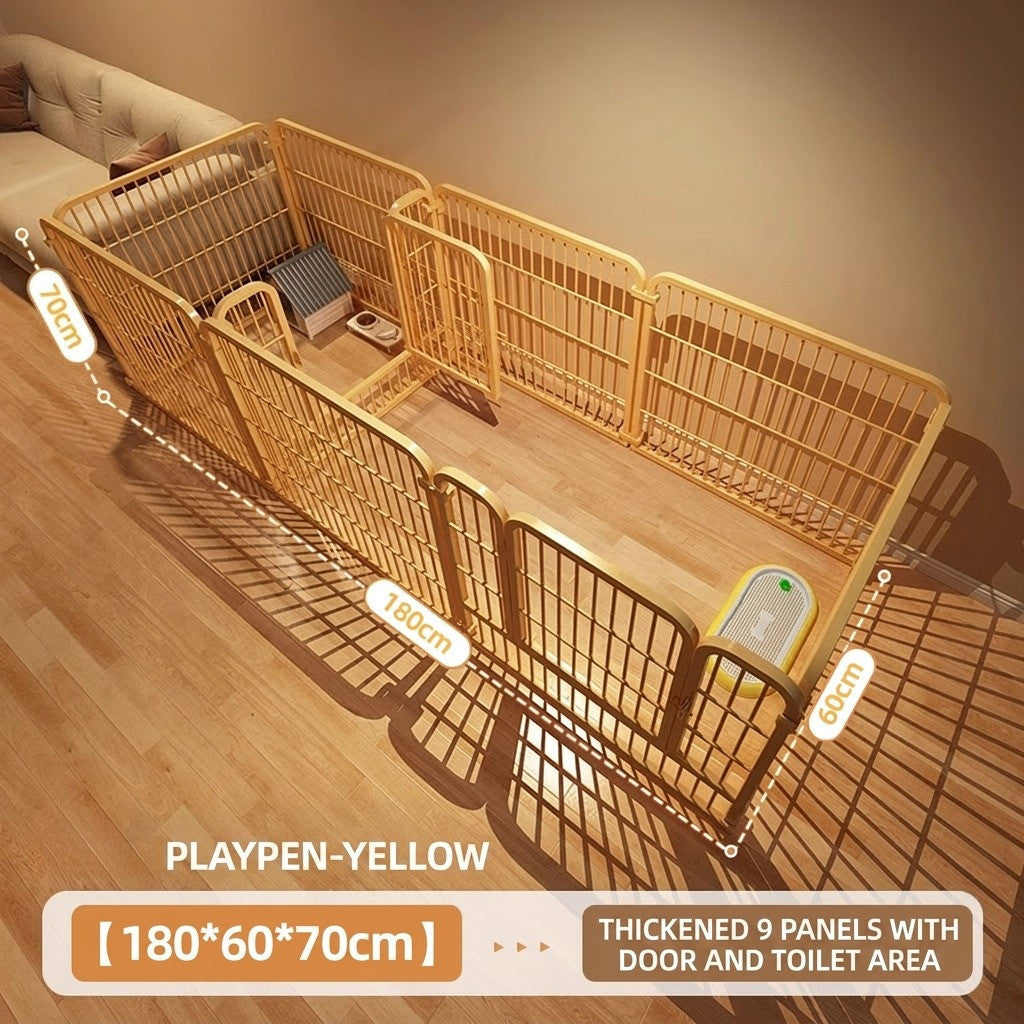 DIY Pet Fence Indoor Dog Cage Foldable Metal Playpen for Medium Small Dog Cat Rabbit Pagar Kucing Anjing