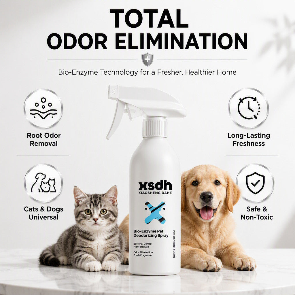 XSDH Bio-Enzyme Pet Odour Remover Spray Cat Dog Urine Smell Deodorizer 400ml Penghilang Bau