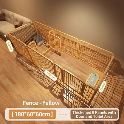 DIY Pet Fence Indoor Dog Cage Foldable Metal Playpen for Medium Small Dog Cat Rabbit Pagar Kucing Anjing