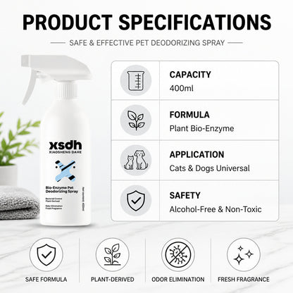 XSDH Bio-Enzyme Pet Odour Remover Spray Cat Dog Urine Smell Deodorizer 400ml Penghilang Bau