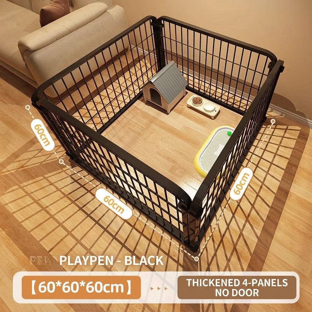 DIY Pet Fence Indoor Dog Cage Foldable Metal Playpen for Medium Small Dog Cat Rabbit Pagar Kucing Anjing