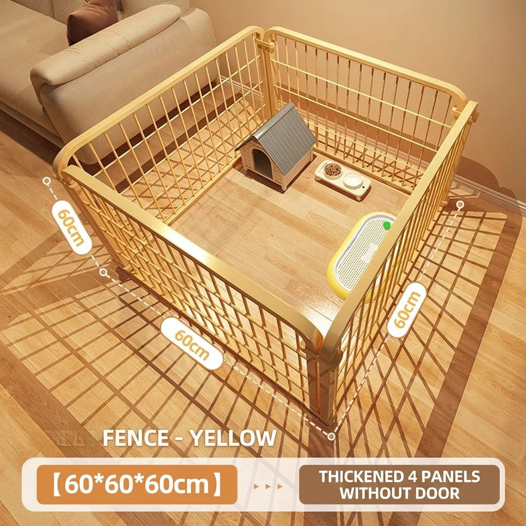 DIY Pet Fence Indoor Dog Cage Foldable Metal Playpen for Medium Small Dog Cat Rabbit Pagar Kucing Anjing
