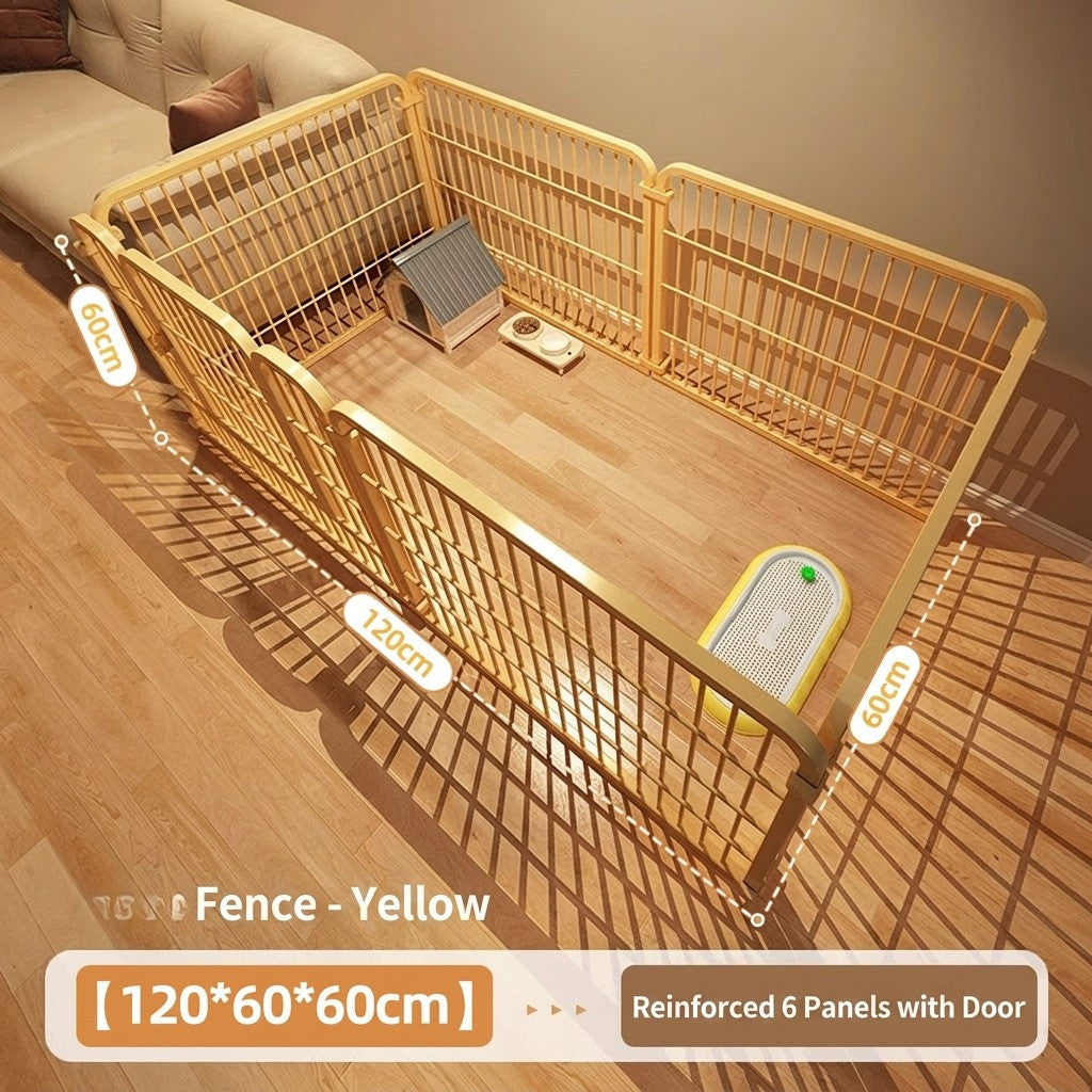 DIY Pet Fence Indoor Dog Cage Foldable Metal Playpen for Medium Small Dog Cat Rabbit Pagar Kucing Anjing