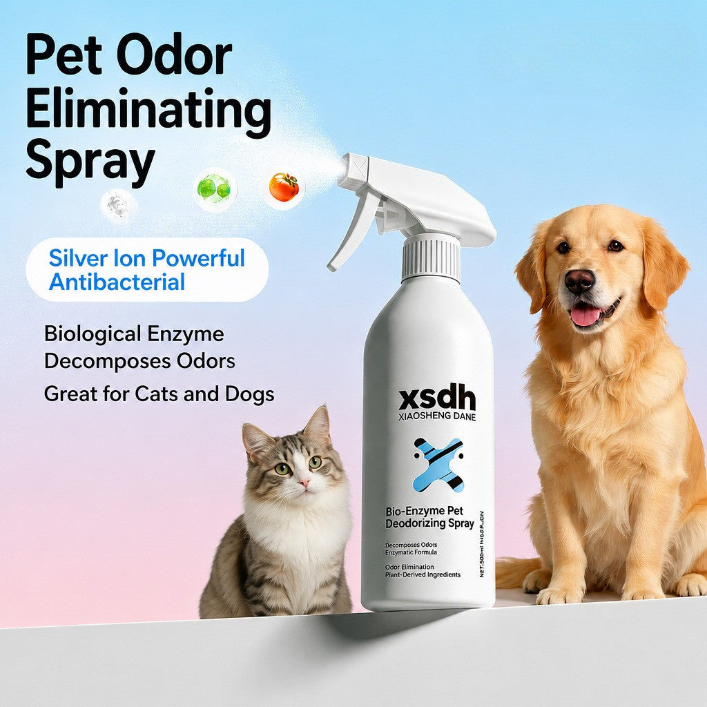 XSDH Bio-Enzyme Pet Odour Remover Spray Cat Dog Urine Smell Deodorizer 400ml Penghilang Bau