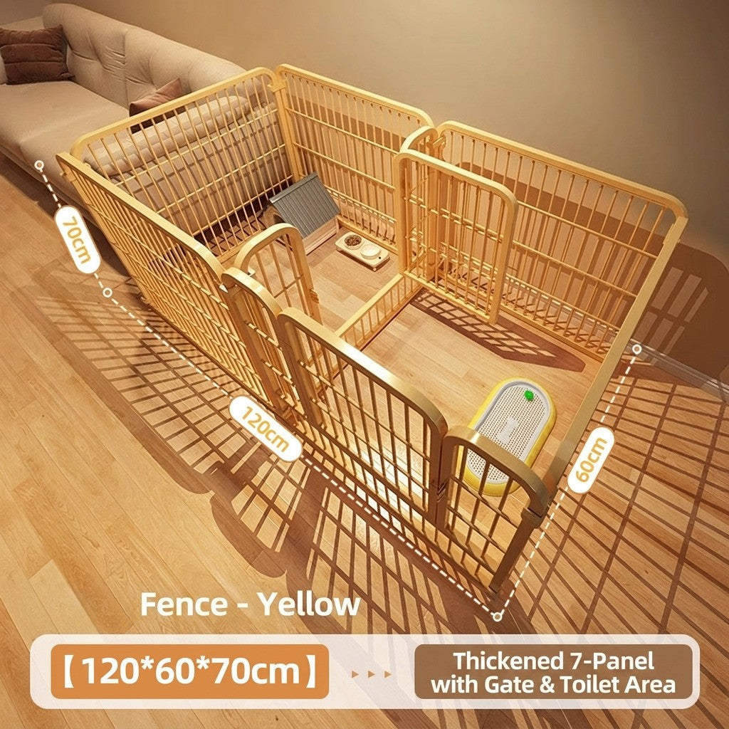 DIY Pet Fence Indoor Dog Cage Foldable Metal Playpen for Medium Small Dog Cat Rabbit Pagar Kucing Anjing