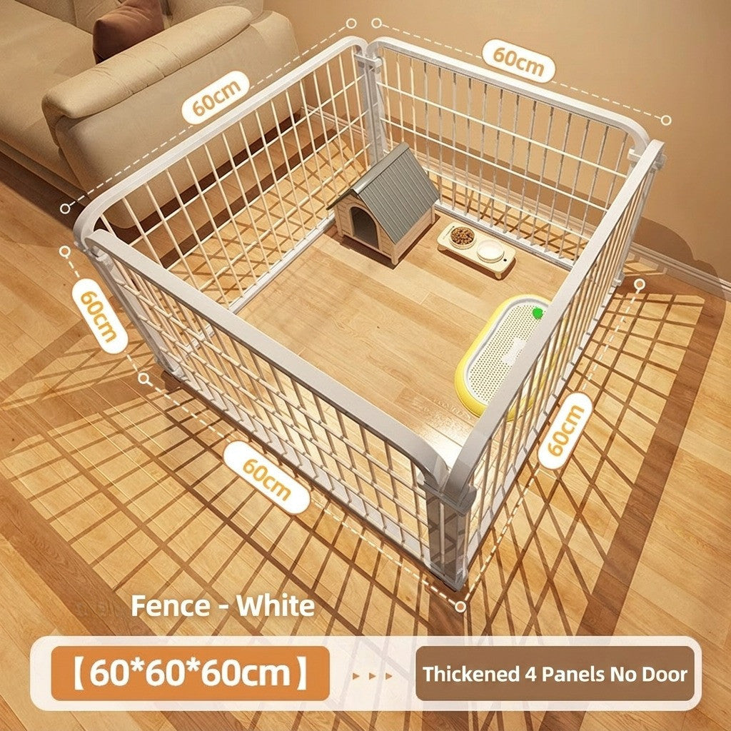 DIY Pet Fence Indoor Dog Cage Foldable Metal Playpen for Medium Small Dog Cat Rabbit Pagar Kucing Anjing