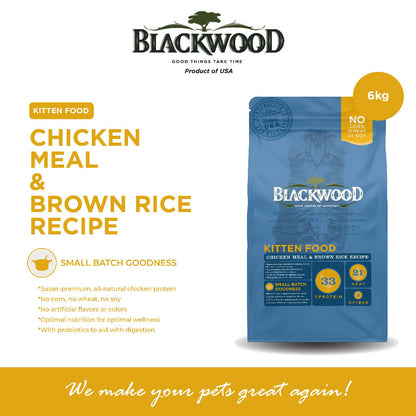 Makanan Kucing (6kg) Blackwood | Original / Adult Cat / Indoor /Kitten | Slow Cooked Pet Nutrition