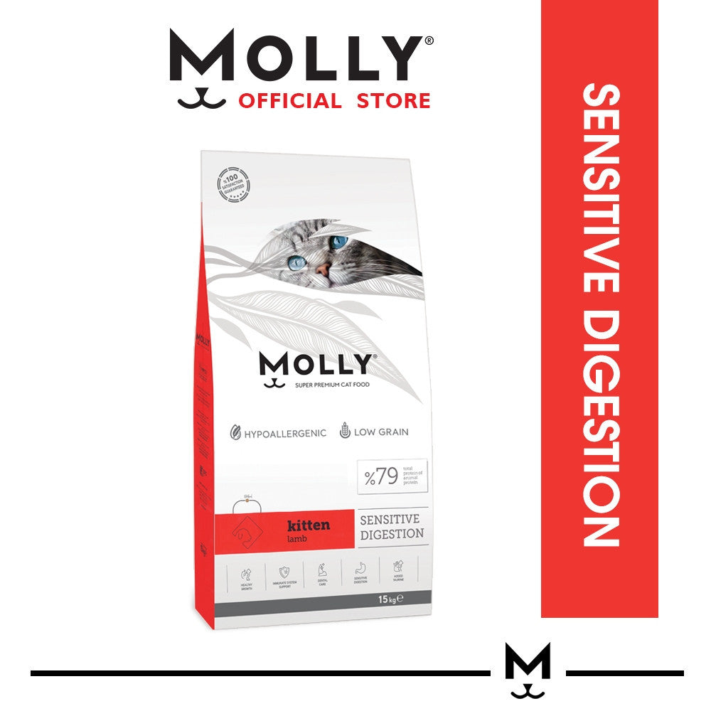 Molly Super Premium Cat Food 2KG Kitten & Mother/Chicken & Anchovy/Shrimp & Salmon/Indoor/Renal Care